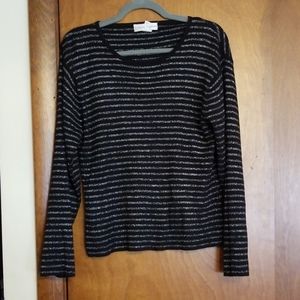 Vintage Black and Silver Sweater